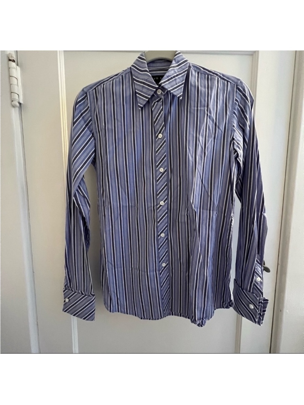 ⭐️Ralph Lauren Black Label Blue and White Striped Button-Down Shirt